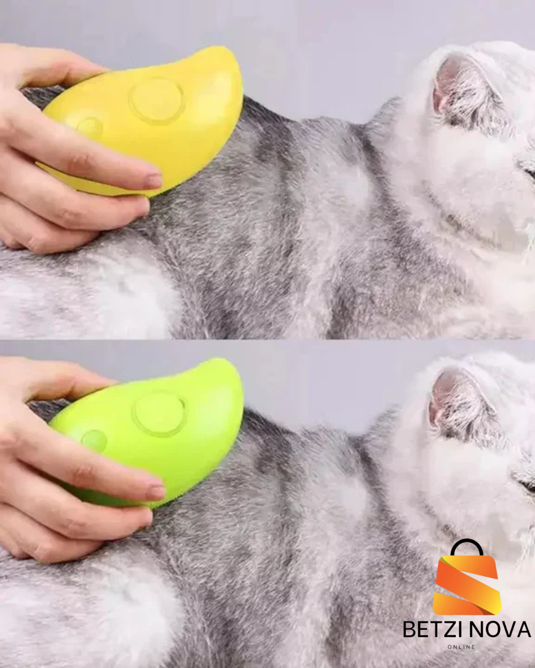 Cepillo de Vapor Premium 3 en 1 para Mascotas