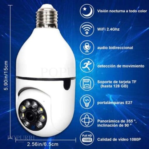 FOCO CAMARA INTELIGENTE 360 GRADOS