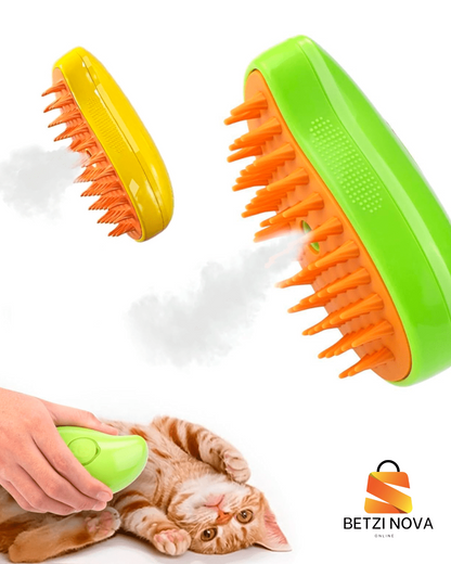 Cepillo de Vapor Premium 3 en 1 para Mascotas